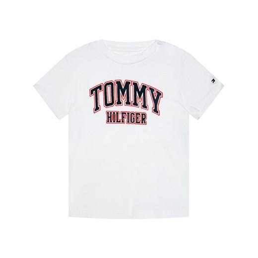 Tommy Hilfiger T-Shirt KN0KN01272 Biały Regular Fit Tommy Hilfiger 86 okazja MODIVO