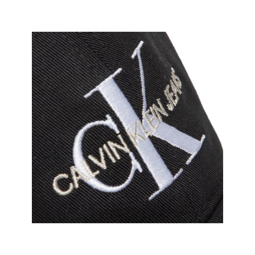 Calvin Klein Jeans Czapka z daszkiem Ckj Monogram Cap K60K606624 Czarny 00 wyprzedaż MODIVO