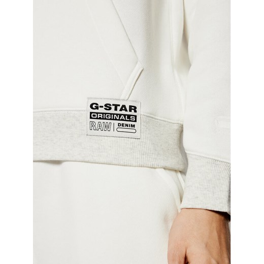 G-Star Raw Bluza Premium Core Hooded D17753-C235-111 Biały Regular Fit S okazyjna cena MODIVO