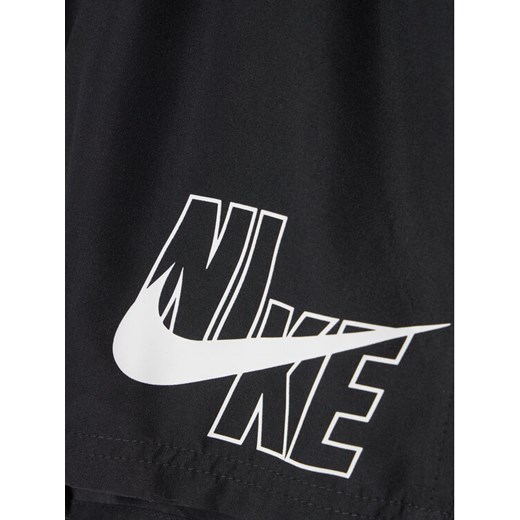 Nike Szorty kąpielowe Logo Solid NESSA771 Czarny Standard Fit Nike S wyprzedaż MODIVO