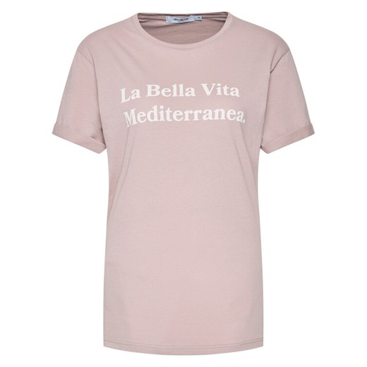 Drivemebikini T-Shirt Unisex La Bella Vita 2021-DRV-001_LA Różowy Relaxed Fit Drivemebikini S wyprzedaż MODIVO
