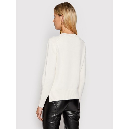 Elisabetta Franchi Sweter MK-71S-18E2-V330 Beżowy Regular Fit Elisabetta Franchi 48 okazja MODIVO