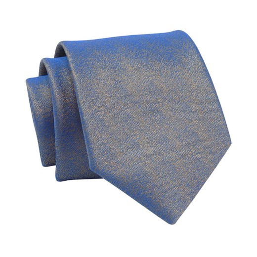 Krawat Niebiesko-Beżowy, Melanżowy, 7 cm, Elegancki, Klasyczny, Męski -ALTIES KRALTS0667 ze sklepu JegoSzafa.pl w kategorii Krawaty - zdjęcie 139676239