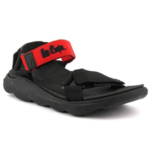 Sportowe sandały damskie na rzepy - Lee Cooper LCW-22-34-0954, czarne Lee Cooper 41 ulubioneobuwie