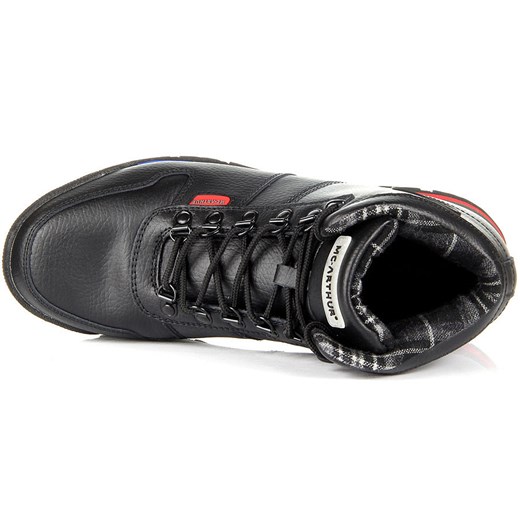MCARTHUR C14-F-TL-27-BK skórzane czarne buty trekkingowe butyraj-pl czarny ciekawe