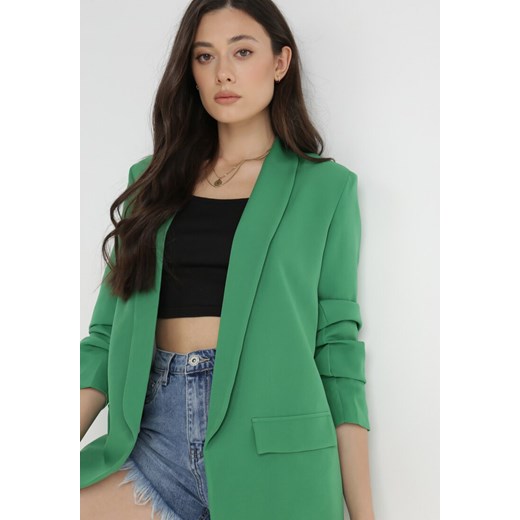 Zielona Marynarka Phelotis L Born2be Odzież