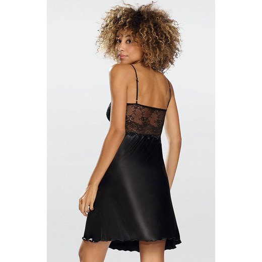 Peri koszulka, Kolor czarny, Rozmiar XS, DKaren ze sklepu Intymna w kategorii Koszule nocne - zdjęcie 139783909