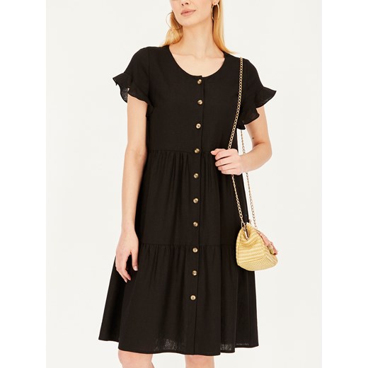 Luźna letnia sukienka z lnem L'AF Lemon ze sklepu Eye For Fashion w kategorii Sukienki - zdjęcie 139785119