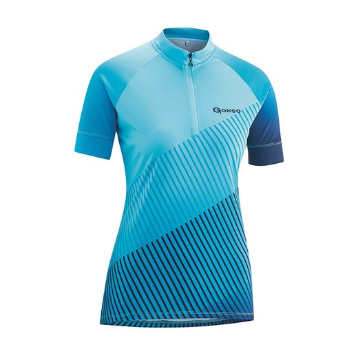 Koszulka kolarska w kolorze niebieskim ze wzorem ze sklepu Limango Polska w kategorii Bluzki damskie - zdjęcie 139788217