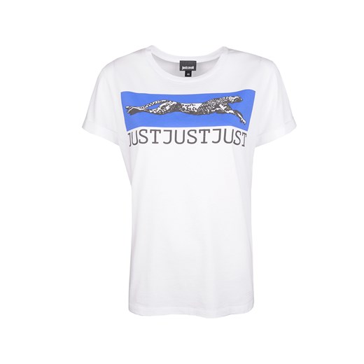 Just Cavalli T-shirt | S02GC0342 N20663 | Biały Roberto Cavalli 38 promocyjna cena ubierzsie.com