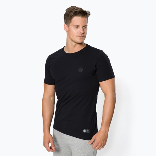 Koszulka treningowa męska Pit Bull Slim Fit Lycra Small Logo czarna 219309900001 Pitbull West Coast sportano.pl