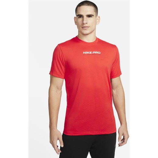 Męski T-shirt treningowy Nike Pro Dri-FIT - Czerwony Nike XL promocyjna cena Nike poland
