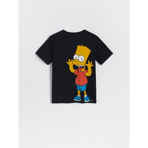Reserved - T-shirt The Simpsons - Czarny Reserved 122 Reserved