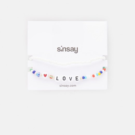 Sinsay - Bransoletki 2 pack - Wielobarwny Sinsay Jeden rozmiar okazyjna cena Sinsay