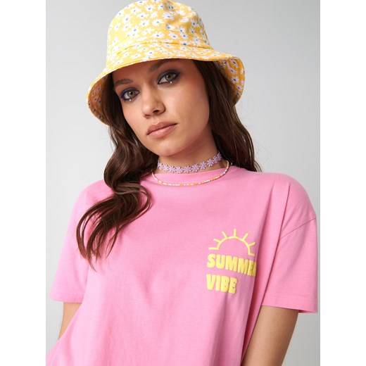 Sinsay - Kapelusz bucket hat - Żółty Sinsay Jeden rozmiar Sinsay