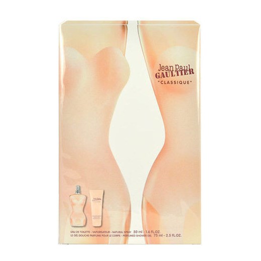 Jean Paul Gaultier Classique W Zestaw perfum Edt 50ml + 75ml Żel pod prysznic e-glamour bezowy jeans