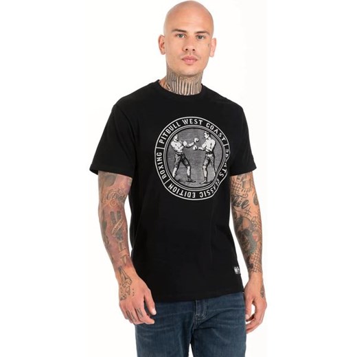 T-shirt męski Pitbull West Coast w stylu młodzieżowym z napisem 