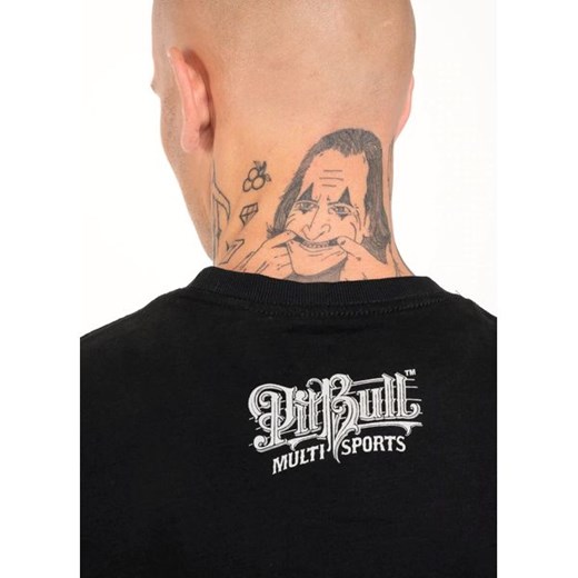 Czarny t-shirt męski Pitbull West Coast z napisem 