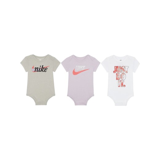 Body dla niemowląt (0–9 M) Nike (3 szt.) - Fiolet Nike 3-6M Nike poland