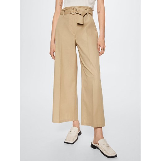 Mango Kuloty Minimal 27039204 Beżowy Relaxed Fit Mango 44 MODIVO