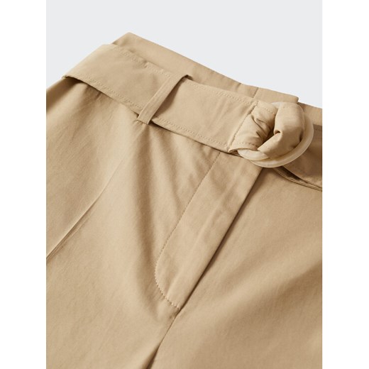 Mango Kuloty Minimal 27039204 Beżowy Relaxed Fit Mango 40 MODIVO