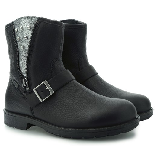 BOTKI ECCO BENDIX JUNIOR BLACK TWIN riccardo czarny Botki
