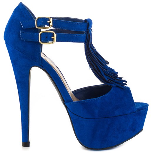 Zelda - Cobalt Blue Suede
Qupid  heels-com granatowy 