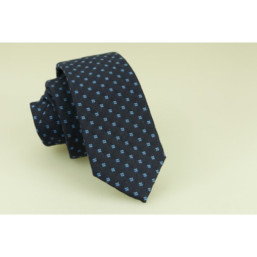 Granatowy krawat KRZYSZTOF  7cm