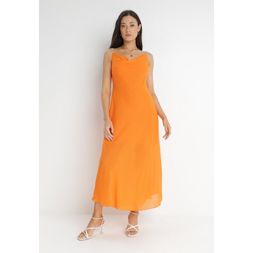 Pomarańczowa Sukienka Philice ze sklepu Born2be Odzież w kategorii Sukienki - zdjęcie 140523678