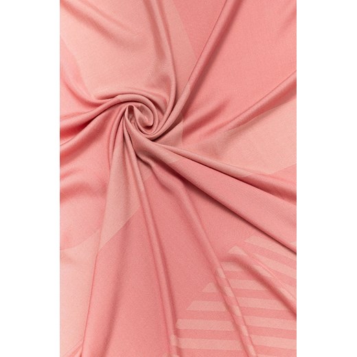 Tommy Hilfiger szal damski kolor różowy wzorzysty Tommy Hilfiger ONE ANSWEAR.com