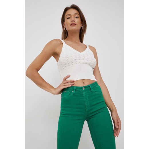 Pepe Jeans top damski kolor biały Pepe Jeans XS ANSWEAR.com