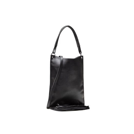 Shopper bag czarna Jenny Fairy bez dodatków duża matowa na ramię 