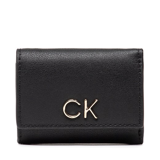 Mały Portfel Damski CALVIN KLEIN - Re-Lock Trifold Xxs K60K609141 BAX Calvin Klein  wyprzedaż eobuwie.pl