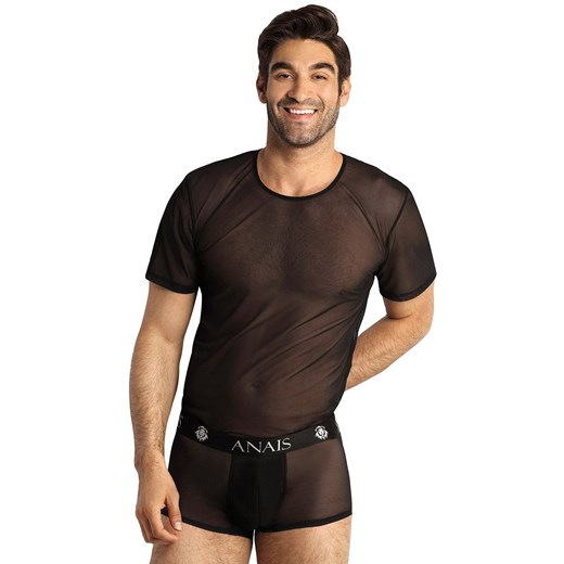 Eros koszulka męska, Kolor przeźroczysty czarny, Rozmiar S, Anais ze sklepu Intymna w kategorii T-shirty męskie - zdjęcie 140668457