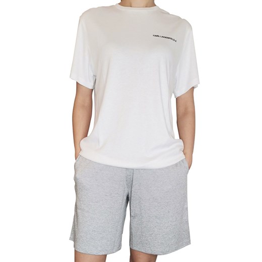 Karl Lagerfeld piżama unisex Logo 220W2180, Kolor szaro-biały, Rozmiar S, Karl Lagerfeld ze sklepu Intymna w kategorii Piżamy damskie - zdjęcie 140677906