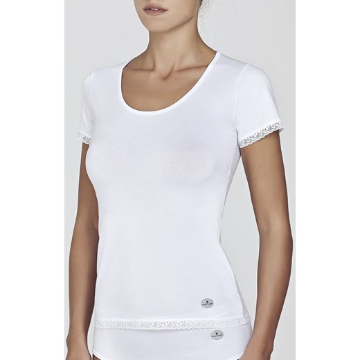 Pierre Cardin koszulka damska z krótkim rękawem t-shirt PC AZALEA, Kolor biały, Rozmiar S, Pierre Cardin ze sklepu Intymna w kategorii Podkoszulki i halki - zdjęcie 140681667