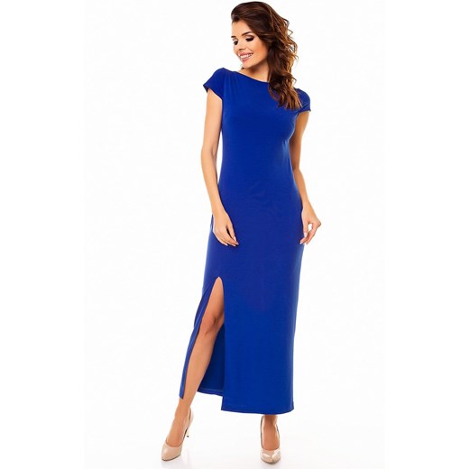 Sukienka A136, Kolor niebieski, Rozmiar S, Awama XL Primodo
