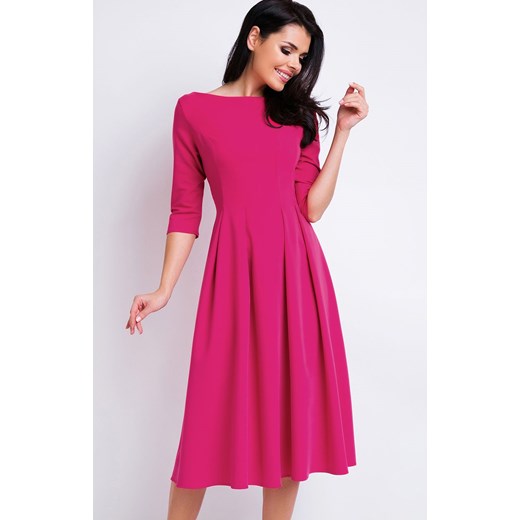 Sukienka A159, Kolor różowy, Rozmiar S, Awama L Primodo