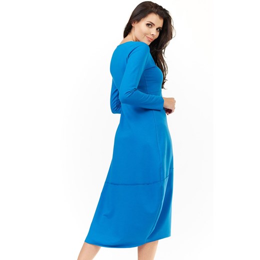 Sukienka A209, Kolor niebieski, Rozmiar S/M, Awama S/M wyprzedaż Primodo