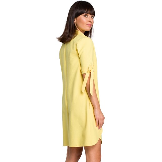 Sukienka B112, Kolor żółty, Rozmiar S, BE Be S Primodo