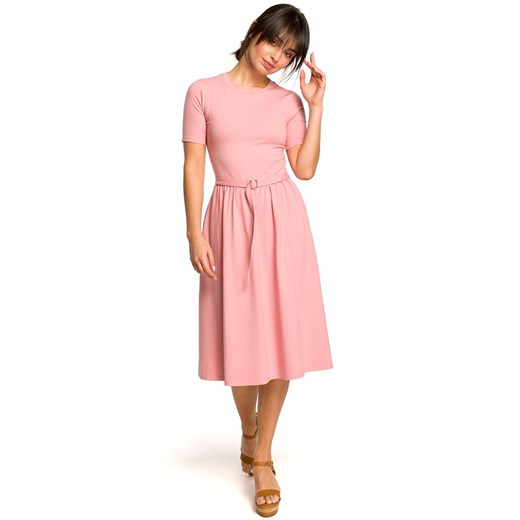 Sukienka B120, Kolor różowy, Rozmiar S, BE Be M Primodo