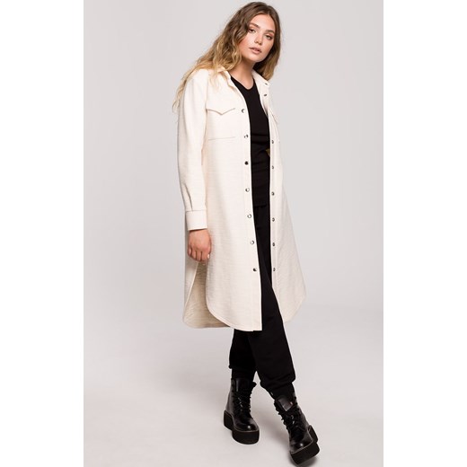 B204 kurtka koszulowa z kieszeniami, Kolor waniliowy, Rozmiar L, BE Be 2XL Primodo