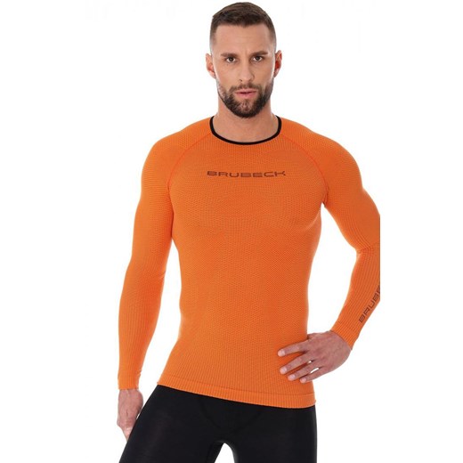 Koszulka męska 3D Run PRO LS13000, Kolor pomarańczowy, Rozmiar S, Brubeck ze sklepu Primodo w kategorii T-shirty męskie - zdjęcie 140691798