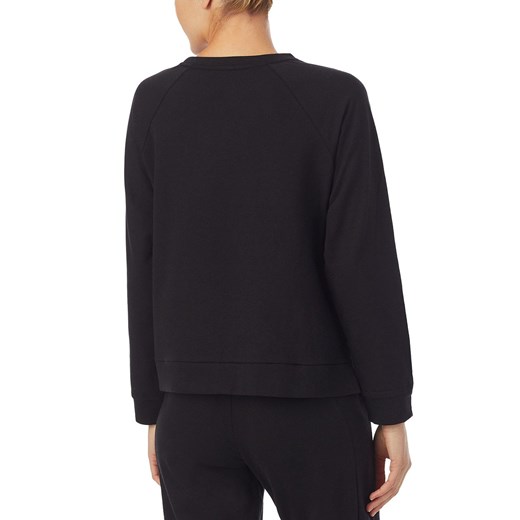 DKNY Bluza damska z długim rękawem czarna relaxed fit YI2422484, Kolor czarny, Rozmiar XS, DKNY ze sklepu Primodo w kategorii Bluzy damskie - zdjęcie 140692437
