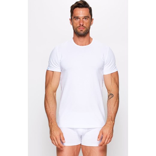 Koszulka męska t-shirt z krótkim rękawem biały 01/9-82/2, Kolor biały, Rozmiar L, Fabio Undercare ze sklepu Primodo w kategorii T-shirty męskie - zdjęcie 140692795