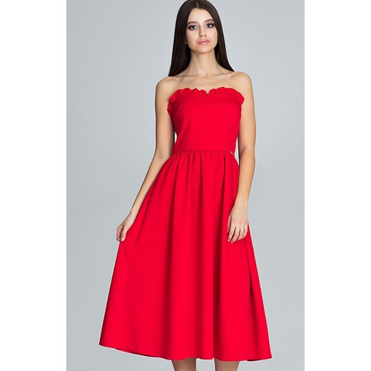 Sukienka M602, Kolor czerwony, Rozmiar S, Figl Figl XL Primodo