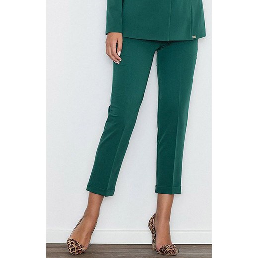 Spodnie M552, Kolor zielony, Rozmiar S, Figl ze sklepu Primodo w kategorii Spodnie damskie - zdjęcie 140693346