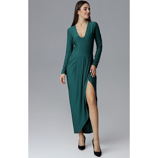 Sukienka M636, Kolor zielony, Rozmiar L, Figl Figl XL Primodo