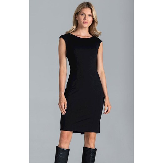 Ołówkowa sukienka damska czarna M834, Kolor czarny, Rozmiar L, Figl ze sklepu Primodo w kategorii Sukienki - zdjęcie 140694668