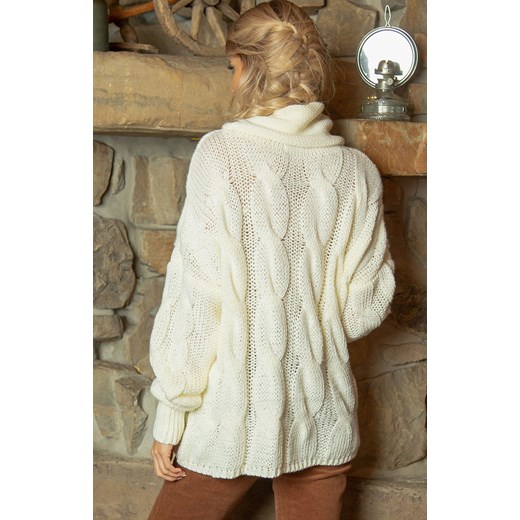 Sweter F616, Kolor ecru, Rozmiar one size, Fobya Fobya one size wyprzedaż Primodo